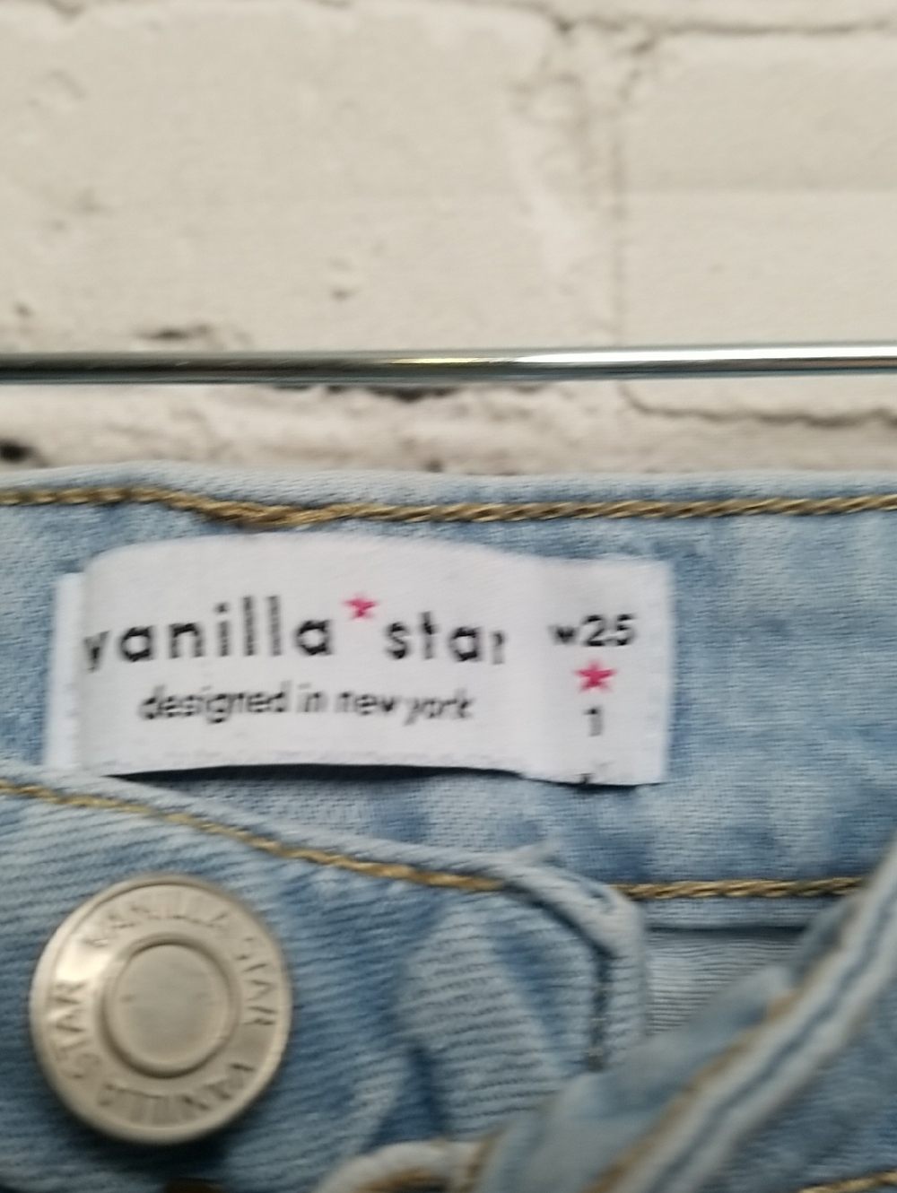 Vanilla Star Womens Jeans Light Wash Blue Size 1 EUC - Picture 3 of 5